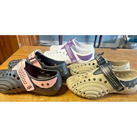 Doggers Ultralite Clogs 3 Pair Beach Foam Water Slip On Shoes Women's 5-6 - Picture 1 of 11